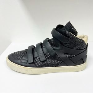 Louis Vuitton Reptile Sneaker Boot Black Leather High Top 12 Mens